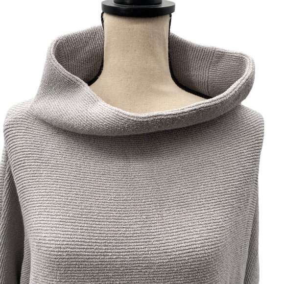Free People Women's Large Light Grey Cowl Neck Cozy Pullover - Picture 2 of 6